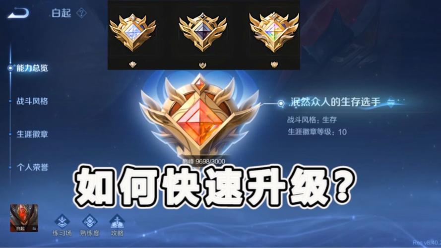 王者荣耀的升级攻略 - 王者 升级
